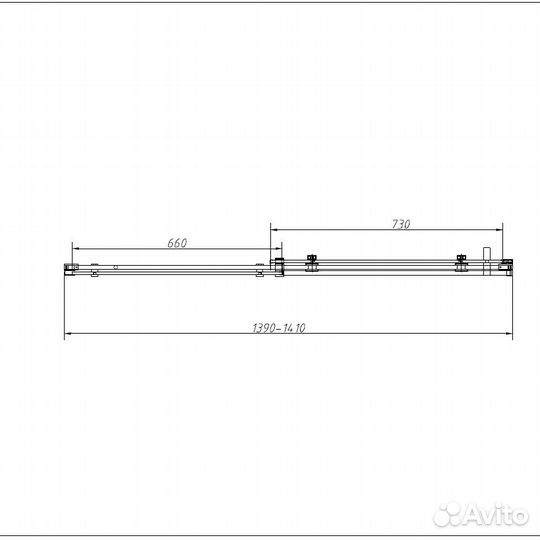 Душевой уголок Vincea Como-N 140х90 VSR-4CN9014CL