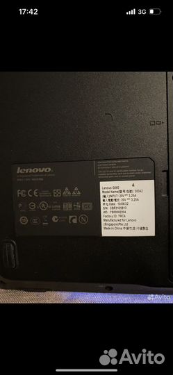 Ноутбук Lenovo G560