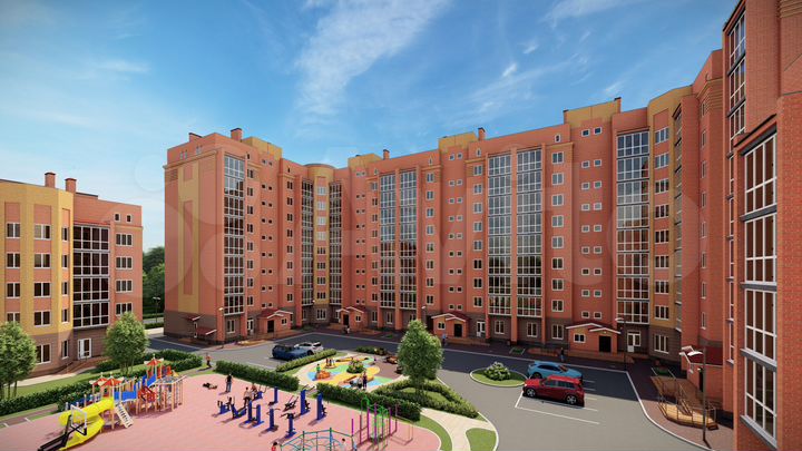 2-к. квартира, 66,3 м², 4/9 эт.
