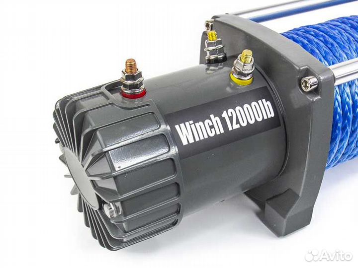 Лебедка Electric Winch 12000 синтетический трос