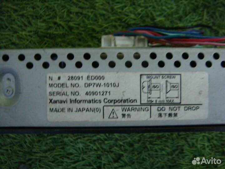 Монитор nissan Y12,E11 wingroad,note