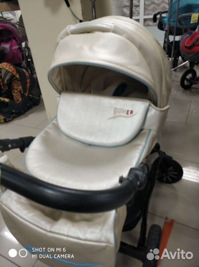 Коляска 2 в 1 эко-кожа