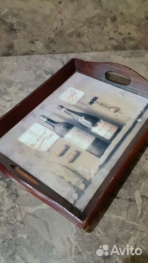 Поднос деревянный