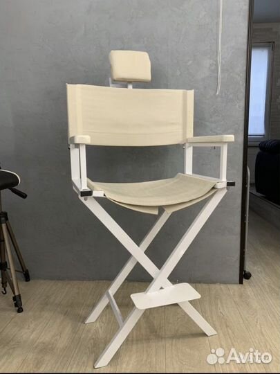 Стул высокий визажиста бровиста с подголовником