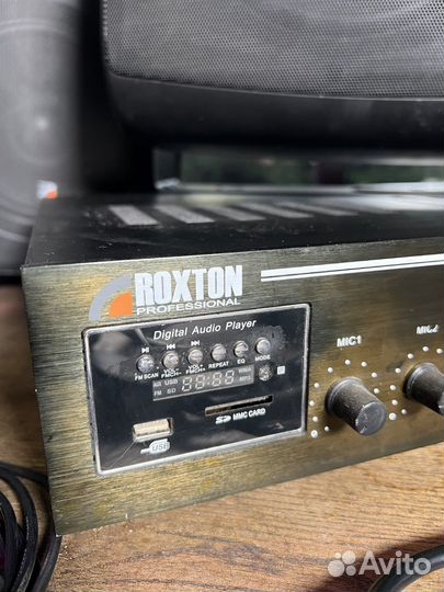 Микшер усилитель с колонками Roxton комплект