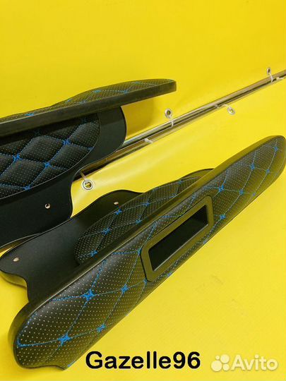 Подлокотники Газель Премиум синяя строчка к-т