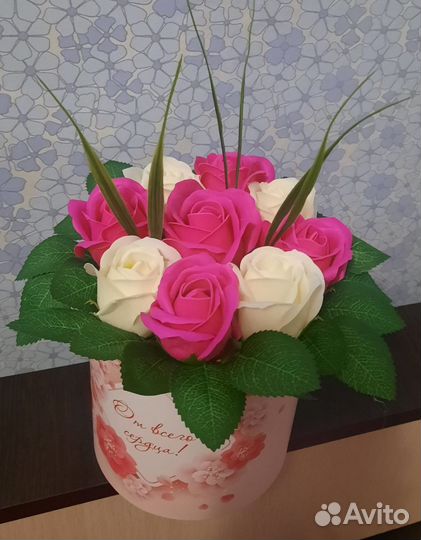 Мыльные букеты ручной работы