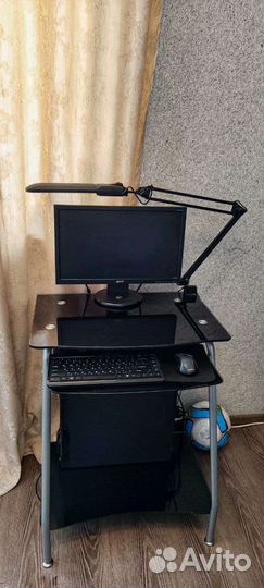 Компьютерный стол стеклянный бу