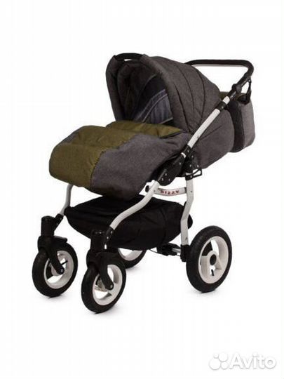 Коляска 2 в 1 Babyton dizzy dark grey-green