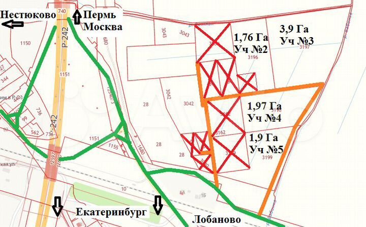Участок 1,76 га (промназначения)
