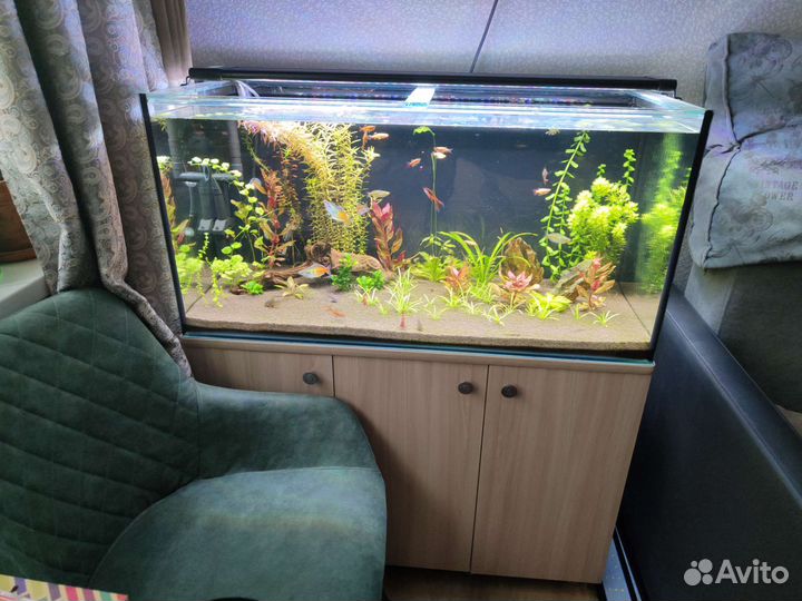 Аквариум 160 л с тумбой