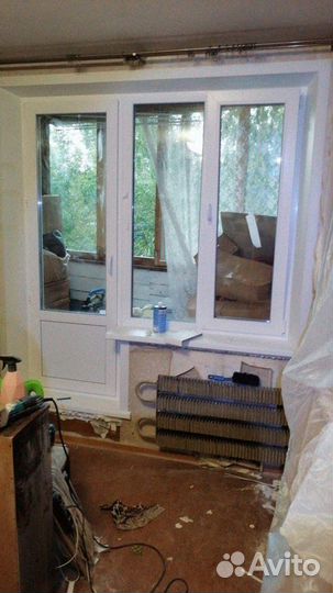 Остекление балокона с монтажом