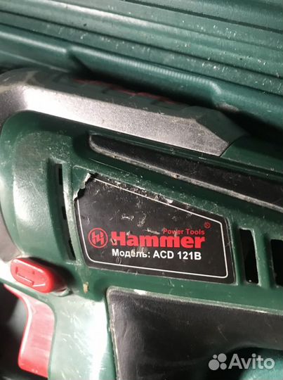 Аккумуляторная дрель шуруповерт 12v Hammer