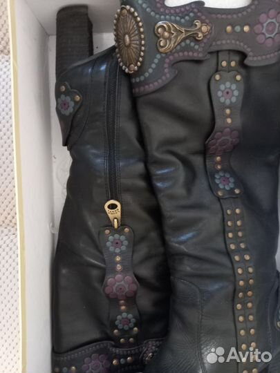 Сапоги женские натуральная кожа 37