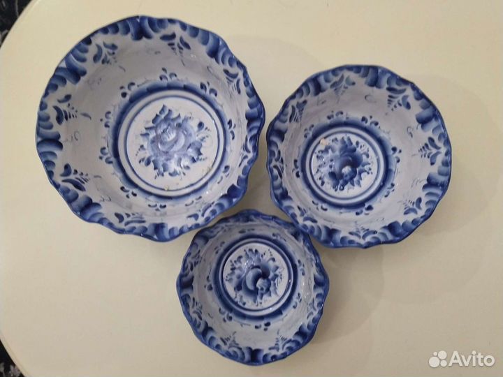 Салатники, гжель