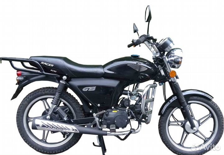 Мопед racer RC50 alpha + цпг 125 см3 черный
