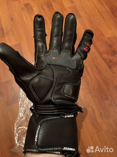 Мото перчатки Dainese Full Metal 6 чёрные-кр с лог