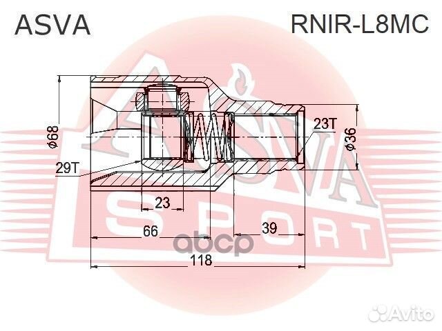 ШРУС rnirl8MC asva