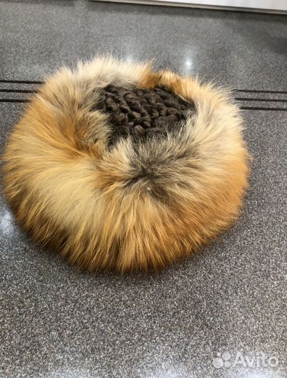 Шапка зимняя меховая женская лиса