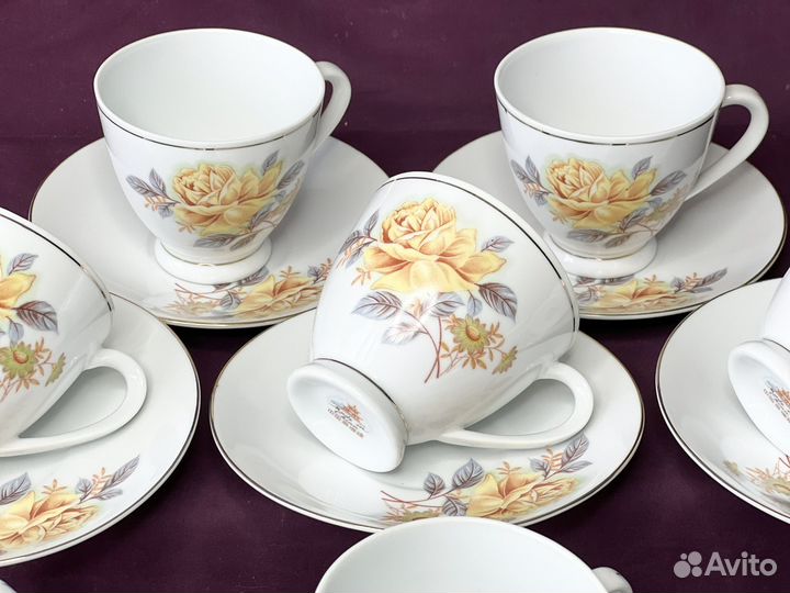 Чайный сервиз Kahla ГДР, старый Китай предметы