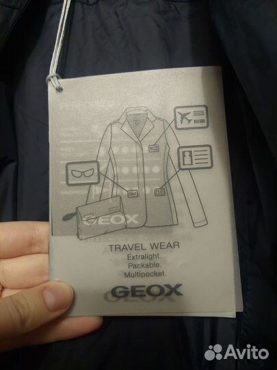 Новый плащ женский geox,синий, размер 42