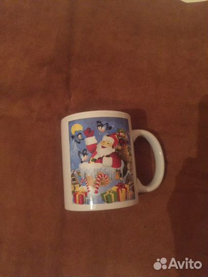 Кружка фарфор.с дедом морозом
