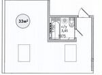 Квартира-студия, 33 м², 3/3 эт.