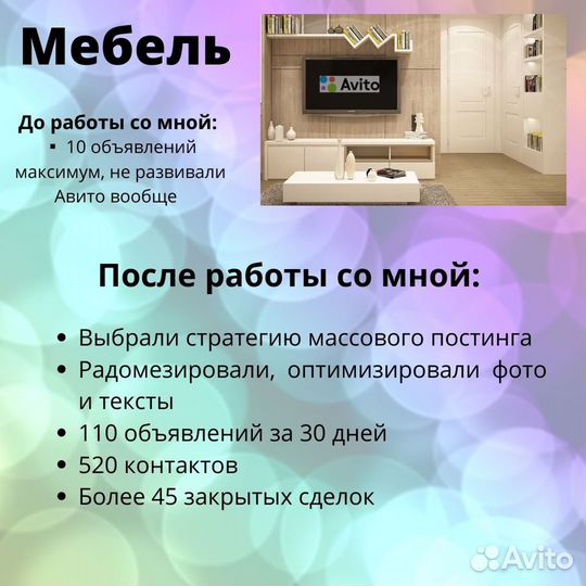 Авитолог / Услуги авитолога / Реклама на Авито