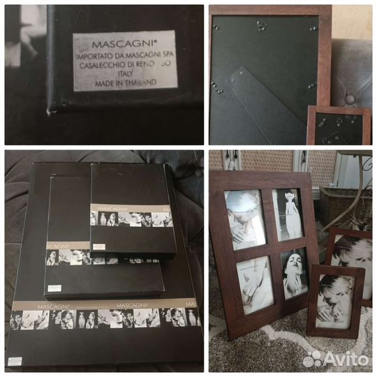 Корзина ротанг (Франция) фоторамки (Италия)