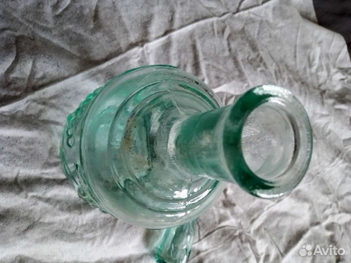 Графин виноград зелёный стеклянный СССР
