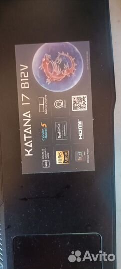 Ноутбук msi katana 17 b12v