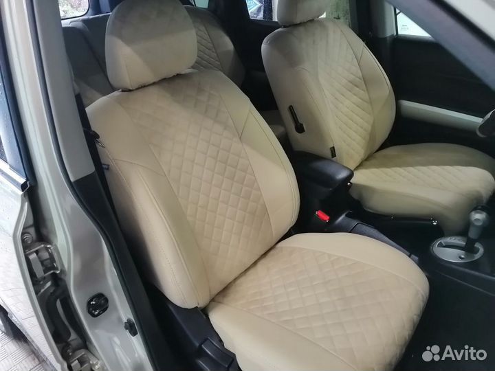 Чехлы экокожа Ромб на Nissan X-Trail T31 Автопилот