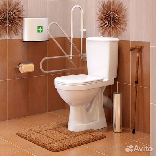 Унитаз-компакт Персона Комфорт, с откидным нержаве