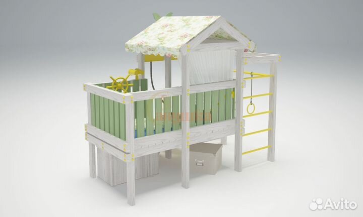 Игровой комплекс Савушка Baby 6 оливковый