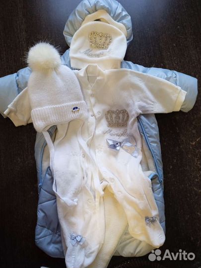 Комбинезон конверт комплект на выписку