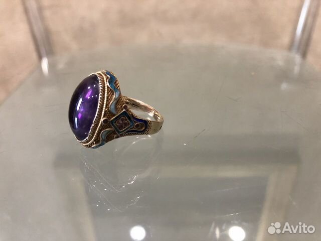 Кольцо Винтаж Эмаль