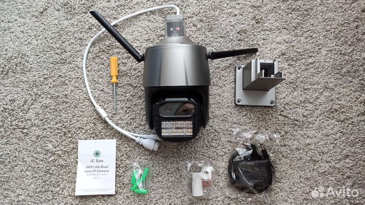 Камера видеонаблюдения уличная поворотная wifi 4G