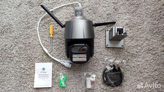 Камера видеонаблюдения уличная поворотная wifi 4G