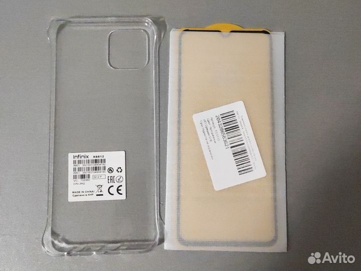 Чехол + защитная стекла для infinix 6 hd