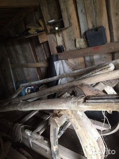 Сани (дровни) конные и упряж