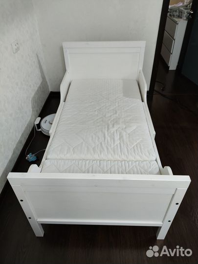 Кровать IKEA икеа сундвик/лурой+наматр+простыни