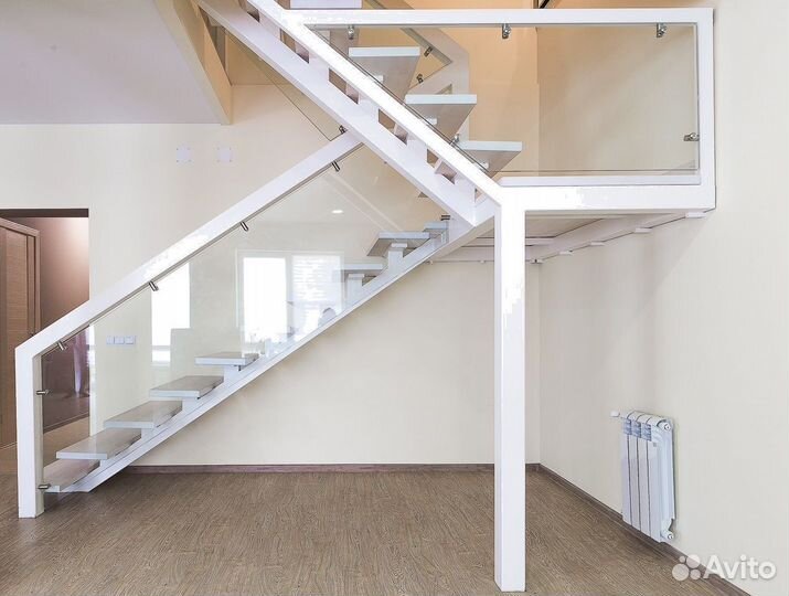 Стеклянные перила для лестниц