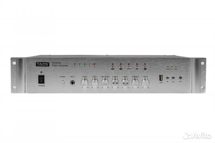 DS-6120 Усилитель мощности трансляционный, 120Вт