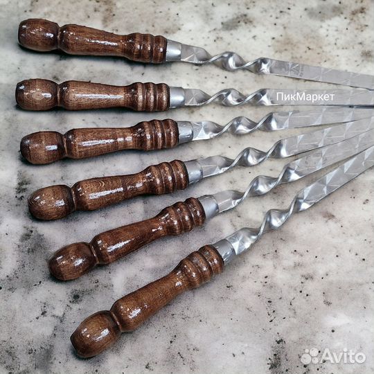 Шампура с деревянной ручкой