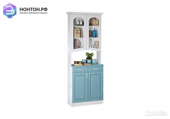 Буфет Констанция 2-х створчатый белый матовый / го