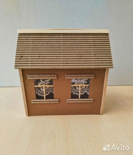Домик кеф из картона ручная работа