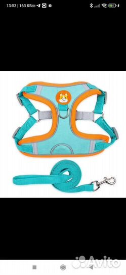 Шлейка+ поводок для собак(кошек) размеры S,M,XL