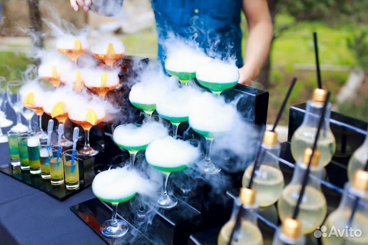 Молекулярный бар, азотное шоу