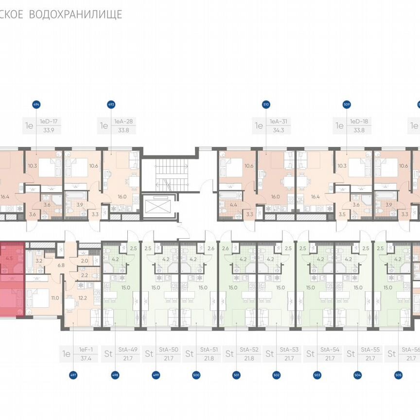 1-к. квартира, 36,5 м², 3/4 эт.