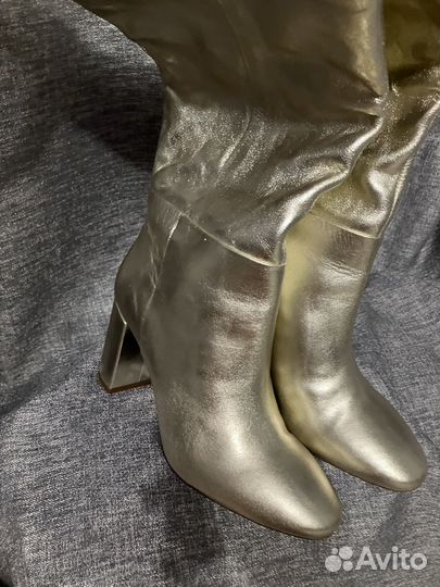 Сапоги женские натуральная кожа H&M